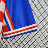 Croacia 1998 Vintage Retro Blue Away Jersey