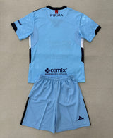 Cruz Azul 25/26 Blue Goalkeeper Kids Jersey Set