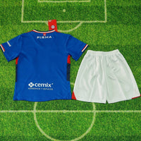Cruz Azul 25/26 Blue Home Kids Jersey Set