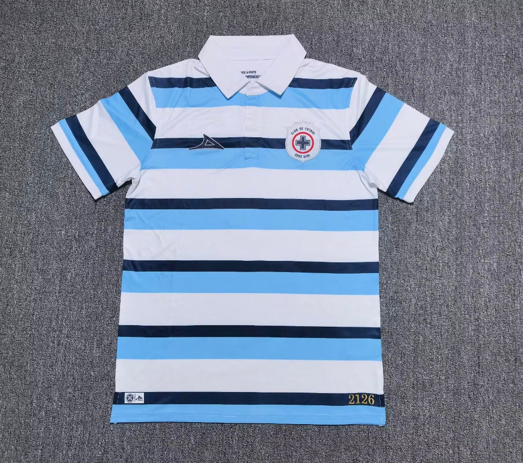 Cruz Azul 25/26 Blue/White Stripes Jersey