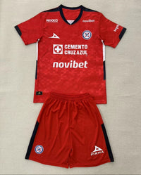 Cruz Azul 25/26 Red Goalkeeper Kids Jersey Set