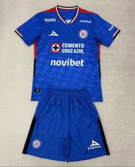 Cruz Azul 25/26 Royal Blue Home Kids Jersey Set