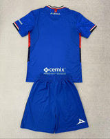 Cruz Azul 25/26 Royal Blue Home Kids Jersey Set
