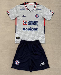 Cruz Azul 25/26 White Away Kids Jersey Set