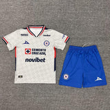 Cruz Azul 25/26 White Away Kids Jersey Set