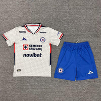 Cruz Azul 25/26 White Away Kids Jersey Set