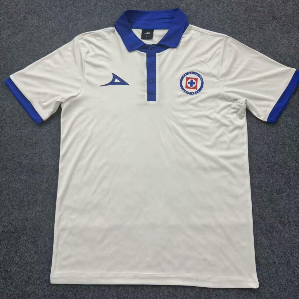 Cruz Azul 25/26 White/Blue Polo Jersey