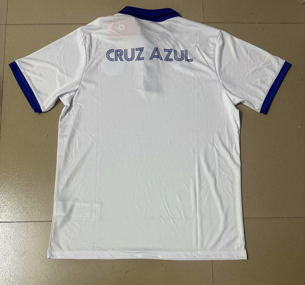Cruz Azul 25/26 White/Blue Polo Jersey