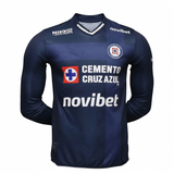 Cruz Azul 26/27 Blue/Light Blue Cross with White Trim Third Long Sleeve Player Version Jersey