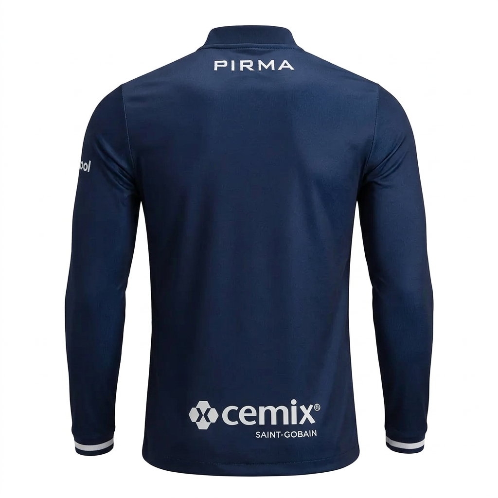 Cruz Azul 26/27 Blue/Light Blue Cross with White Trim Third Long Sleeve Player Version Jersey