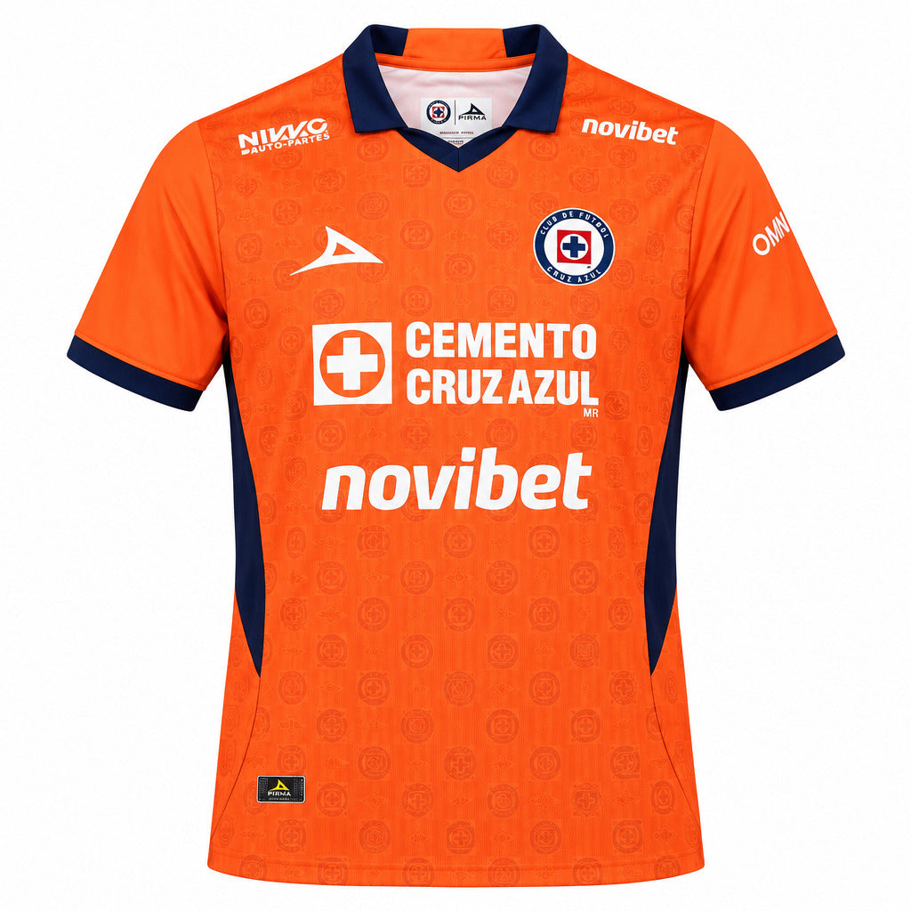 Cruz Azul 26/27 Bright Orange/Dark Navy Trim Goalkeeper Jersey