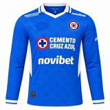 Cruz Azul 26/27 Royal Blue/White Home Long Sleeve Player Version Jersey