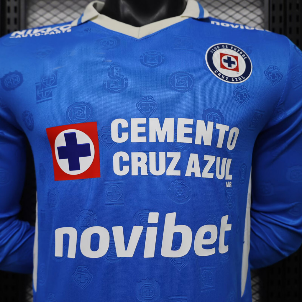 Cruz Azul 26/27 Royal Blue/White Home Long Sleeve Player Version Jersey