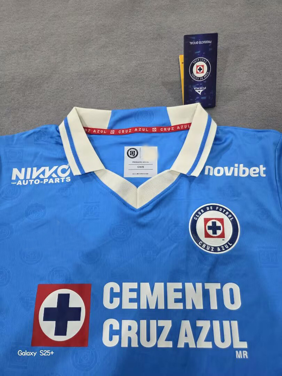 Cruz Azul 26/27 Royal Blue/White Trim Home Long Sleeve Jersey