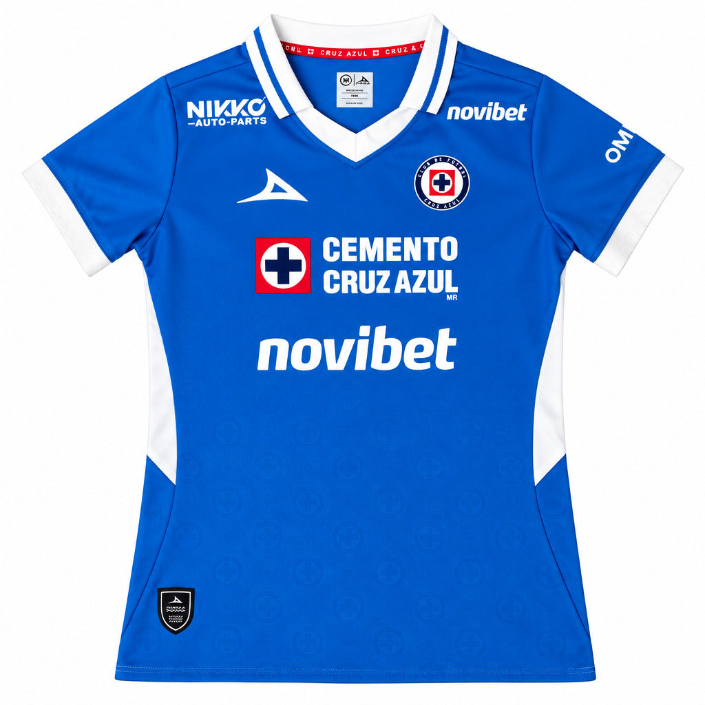 Cruz Azul 26/27 Royal Blue/White Trim Home Women Jersey