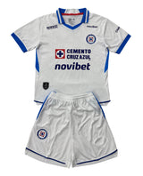 Cruz Azul 26/27 White/Royal Blue Away Kids Jersey Set