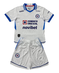 Cruz Azul 26/27 White/Royal Blue Away Kids Jersey Set