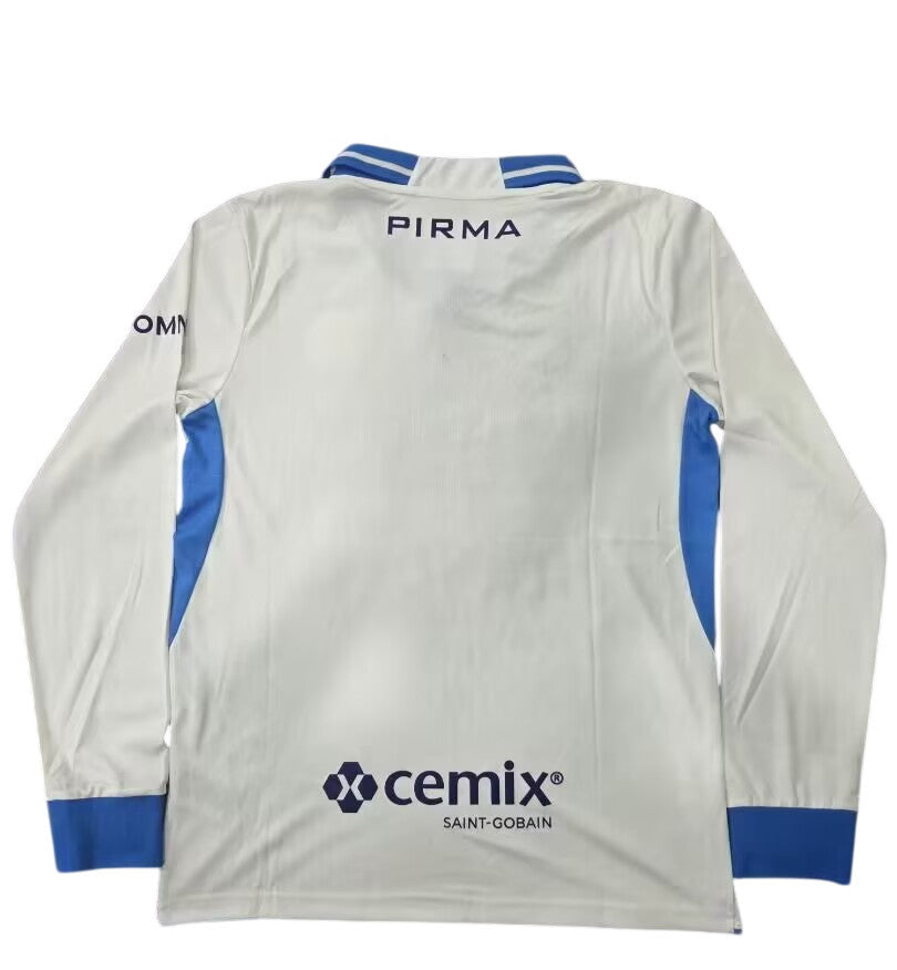 Cruz Azul 26/27 White/Royal Blue Away Long Sleeve Jersey
