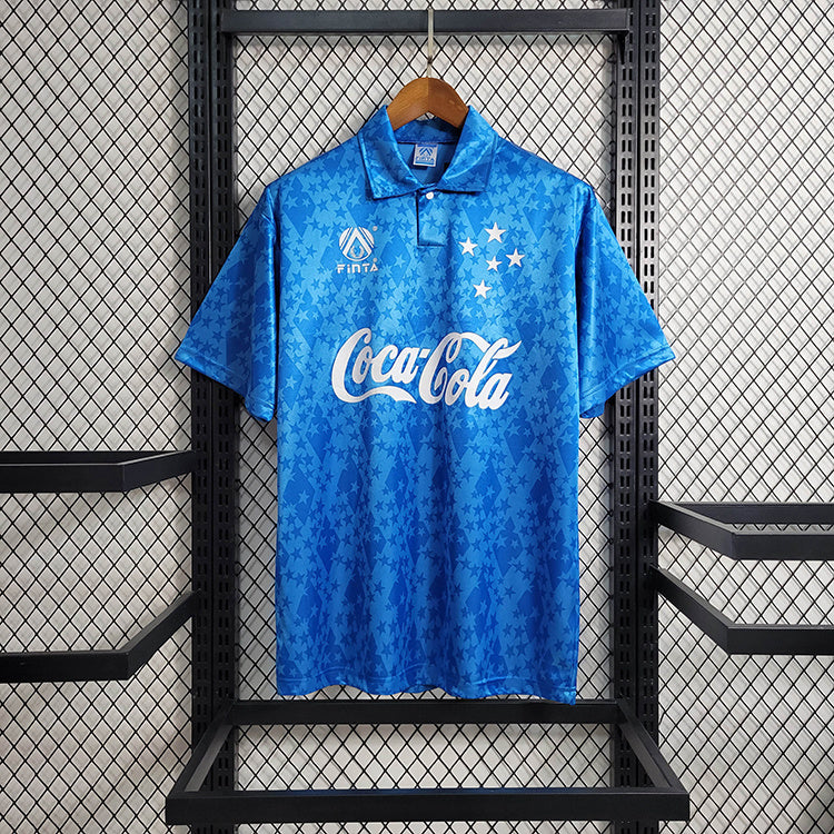Cruzeiro 1993/94 Vintage Retro Blue Home Jersey