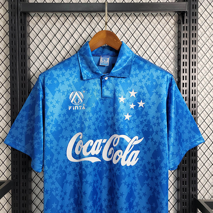 Cruzeiro 1993/94 Vintage Retro Blue Home Jersey