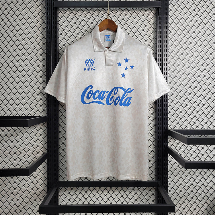 Cruzeiro 1993/94 Vintage Retro White Away Jersey