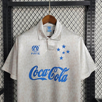 Cruzeiro 1993/94 Vintage Retro White Away Jersey