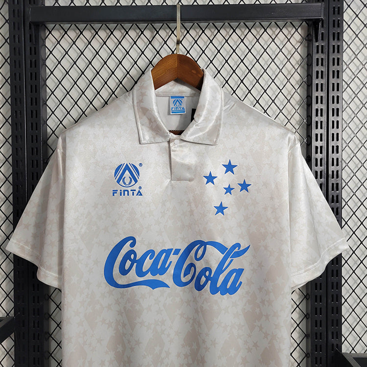 Cruzeiro 1993/94 Vintage Retro White Away Jersey