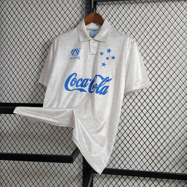 Cruzeiro 1993/94 Vintage Retro White Away Jersey
