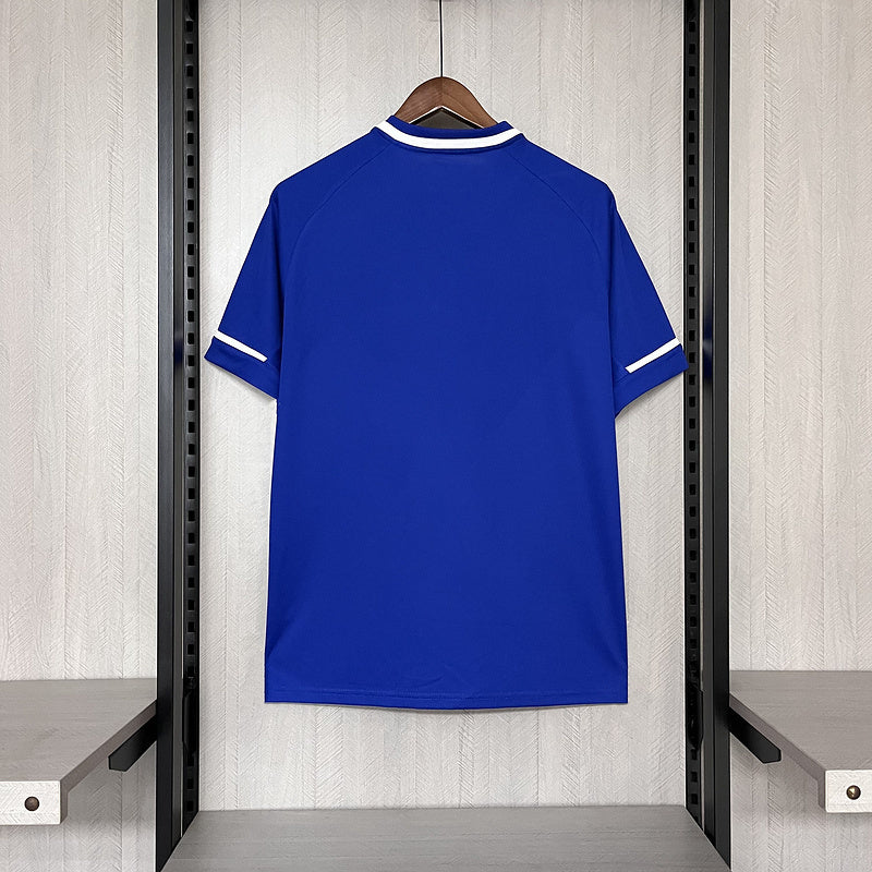Cruzeiro 2015 Vintage Retro Blue/White Trim Home Jersey