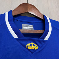 Cruzeiro 2015 Vintage Retro Blue/White Trim Home Jersey