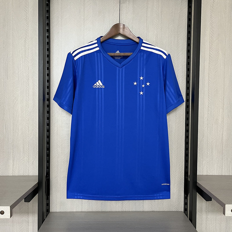 Cruzeiro 2020/21 Retro Royal Blue/White Stripe Home Jersey