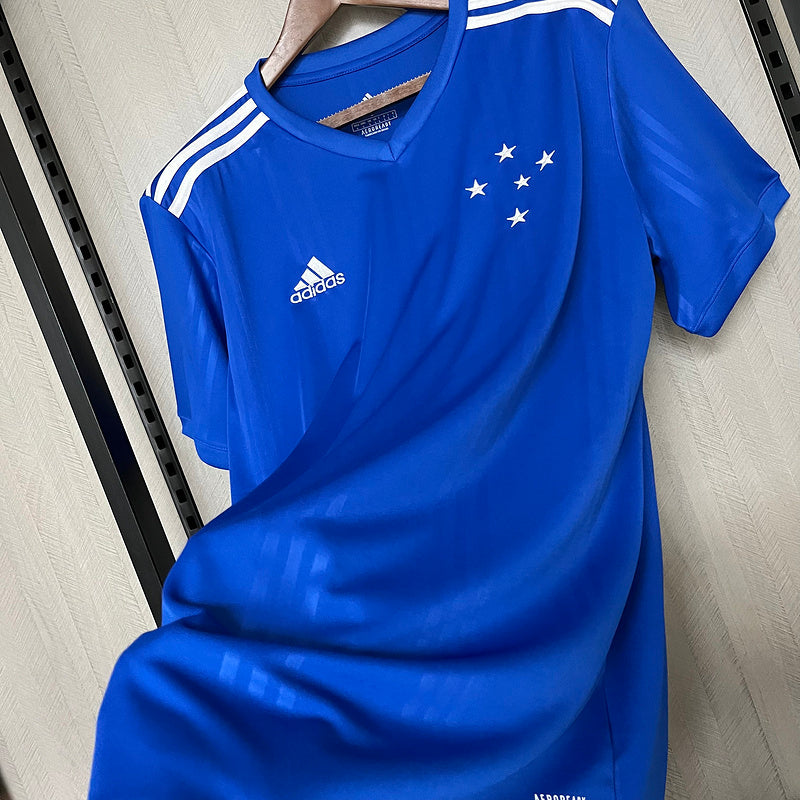 Cruzeiro 2020/21 Retro Royal Blue/White Stripe Home Jersey