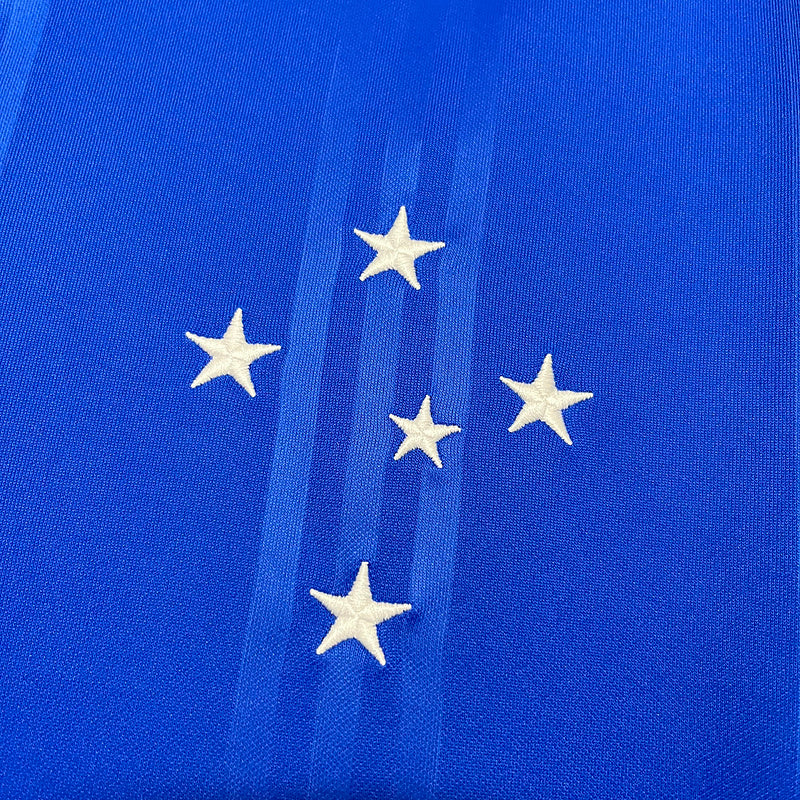 Cruzeiro 2020/21 Retro Royal Blue/White Stripe Home Jersey
