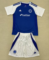 Cruzeiro 25/26 Blue/White Home Kids Jersey Set