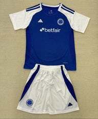 Cruzeiro 25/26 Blue/White Home Kids Jersey Set