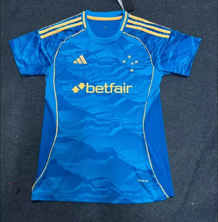 Cruzeiro 25/26 Blue/Yellow Stripe Third Women Jersey