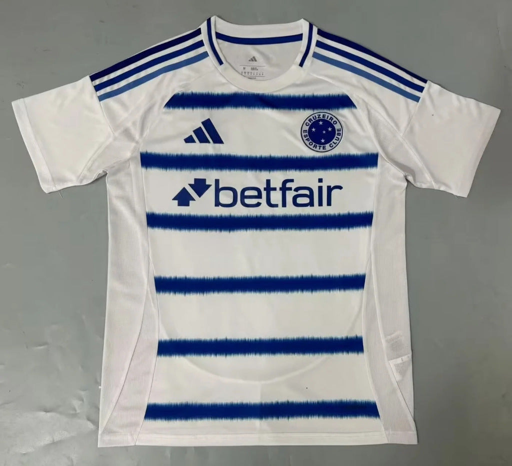 Cruzeiro 25/26 White/Blue Away Jersey