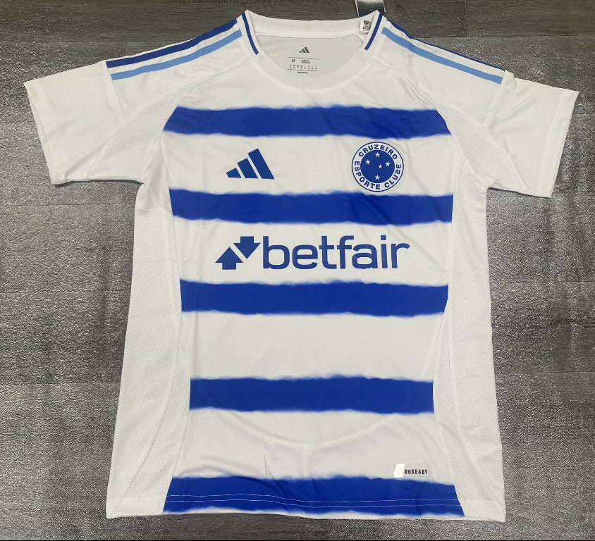 Cruzeiro 25/26 White/Blue Away Jersey