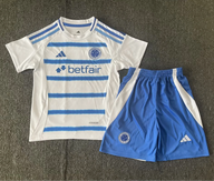 Cruzeiro 25/26 White/Blue Away Kids Jersey Set