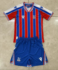 Crystal Palace 25/26 Red/Blue/White Home Kids Jersey Set