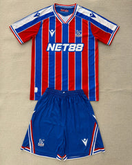 Crystal Palace 25/26 Red/Blue/White Home Kids Jersey Set