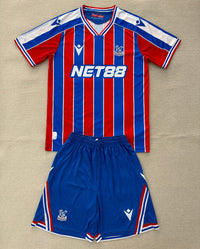 Crystal Palace 25/26 Red/Blue/White Home Kids Jersey Set