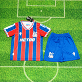 Crystal Palace 25/26 Red/Blue/White Home Kids Jersey Set