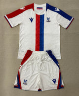 Crystal Palace 25/26 White/Red/Blue Away Kids Jersey Set