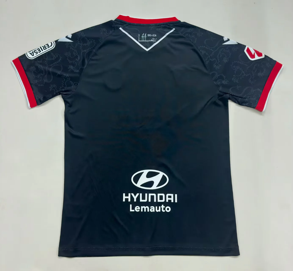 Cultural Leonesa 25/26 Black/Red Away Jersey
