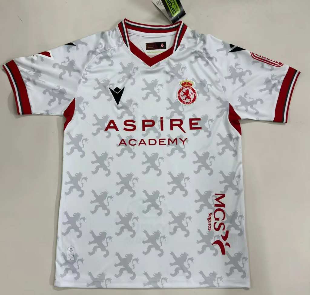 Cultural Leonesa 25/26 White/Red Football Jersey
