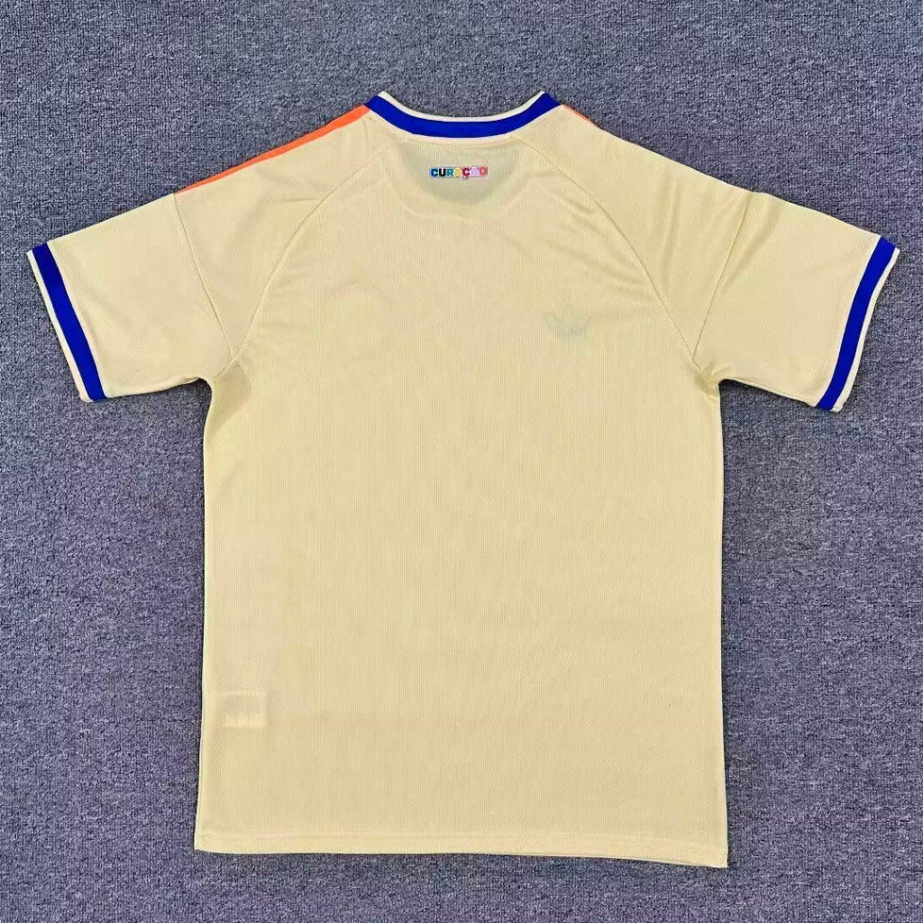 Curaçao 26/27 Pastel Yellow World Cup 3 Stripes Away Jersey