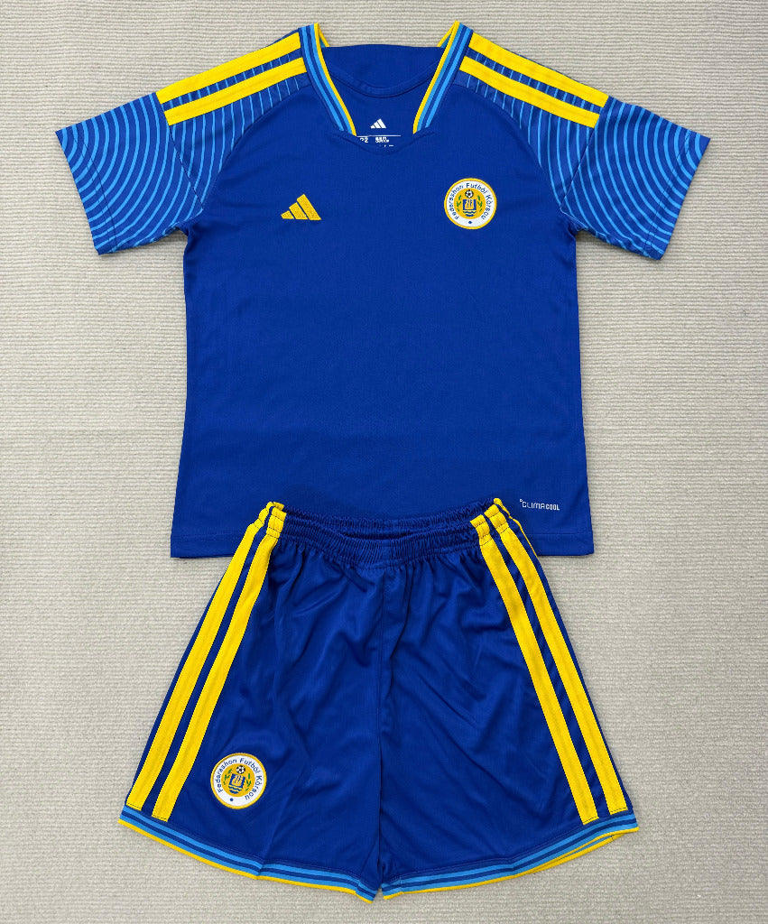 Curaçao 26/27 World Cup Blue/Yellow Home Kids Jersey Set