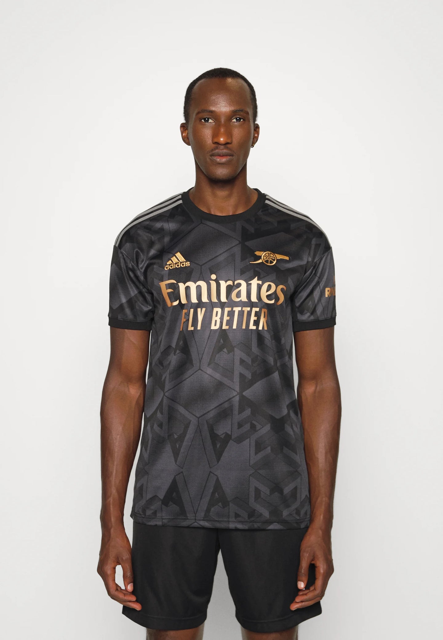 Arsenal Away Vintage Black & Gold Jersey - Concept Kits