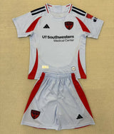 Dallas 25/26 White/Red Away Kids Jersey Set